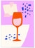Affiche Le verre de vin | A3 : 29,7x42cm