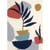 DMC - Canevas Penelope Imprimé Tapisserie Palme Abstraite 21x29,5 cm