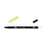 Feutre de coloriage scolaire pointe brosse - TOMBOW - Jaune citron - ABT Dual Brush Pen