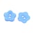 20 BOUTONS Acrylique BLEU forme Fleur 2 trous diamètre 12 mm - creation couture diy