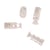 Lot de 4 serres-cordon 9x25mm transparent