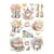 1 feuille de papier de riz 22 x 32 cm CIAO BELLA SPRING TIME ELEMENTS 453