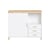 SoBuy ASK07-WN Caisson de Bureau, Support Imprimante, Meuble de Rangement Bureau, Caisson de Rangement avec Tiroirs