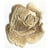 Ecusson thermocollant Rose beige 4cmx5cm