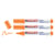 Lot de 3 marqueurs textiles EDDING 4500 pointe 2-3 mm - Orange fluorescent
