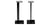 Norstone Esse Stand Noir satin - Pieds d'Enceintes (la paire)