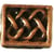 MégaCréa - Perle métal rectangle plat 7 mm Cuivré 10 pièces