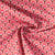 Tissu Coton imprimé éventails Arty Gaudi sur fond Rouge