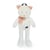 Chat en peluche Pacha blanc 47 cm - Maïlou Tradition