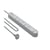 Force Power Rallonge Parafoudre 5 Prises Type-E 800 Joules avec Ports USB-A et USB-C 1,5m Argent