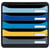 Module de classement Big Box Plus 5 tiroirs Bee Blue - Couleurs assorties - Exacompta