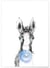Poster Bulle de Cheval Bleue | A3 : 29,7x42cm