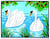 Kit canevas Les cygnes 20x25cm
