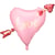 Ballon Aluminium Coeur Love avec Flèche   55 cm