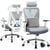 Chaise de bureau ergonomique - Tissu - Gris - 50 x 50 x 100 cm