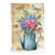 1 feuille de papier de riz 22.5 x 32 cm découpage collage Paper Designs PICHET D HORTANSIAS PAPILLON 0074