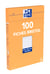 Sachet de 100 fiches bristol non perforées 21x29,7 cm uni blanc