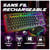 Pack Gaming Sentai C03 WL Clavier TKL + Souris sans Fil Rechargeable Rétroéclairé, AZERTY Français, 3200 DPI – Pack pour PC PS4 PS5 – Noir – Plug & Play