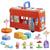 Peppa Pig, coffret Bus en fete 2 en 1 avec 3figurines et 13accessoires, jouets préscolaires pour filles et garçons, des 3ans