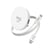 Jaym Chargeur sans Fil pour iPhone et Smartphone Qi MagSafe 25W avec Support Blanc