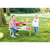 Table en Bois Nicky Blanc pour Enfants – Ensemble de 4 Places avec Bancs - Pinolino
