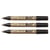 Lot de 3 marqueurs permanents peinture pointe moyenne 2 mm - PILOT - Or - Super Color SC-M