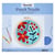 Figured'Art Punch Needle Kit Complet pour Adultes et Enfants - Explosion de Fleurs rouges - Parfait pour Débutant. Set prêt à broder taille 20x20cm avec cadre circulaire