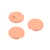Bouton rond simple orange pêche 18mm