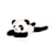 Podcoll - Le Panda  30 cm magnetique