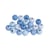 Perles en bois polies 8mm Tons bleu clair 84 pièces