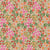 Tissu Coton enduit Martine Fleuris sur fond Rose saumon