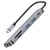 LinQ Hub USB-C vers HDTV 4K, USB-C 100W, Lecteurs Cartes SD / Micro-SD Gris