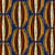 Tissu Toile aspect Canvas déperlant Big Manioc sur fond Bleu foncé