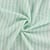 Tissu Double gaze de Coton Double face Rayures Vert d'eau sur fond Blanc