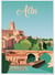 Affiche ville Albi | A3 : 29,7x42cm
