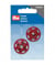Boutons pressions 25mm rouge - Prym Rouge