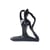 Statuette en Porcelaine Posture de la Sirène Noir mat 10 cm - Omsaé