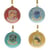 Lot de 4 boules de Noël Harry Potter Maisons Poudlard