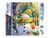 Diamond Painting Broderie Diamant Figured’Art 40x50cm toile entière roulée avec diamants carrés - Bonhomme de Neige Joyeux