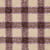 Tissu Fausse fourrure Bouclette Léo carreaux Violets sur fond Beige - Au mètre