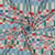 Tissu Viscose imprimé digital Mire carreaux Bleu, Vert, Rose et Rouge sur fond Beige