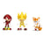 Sonic the Hedgehog - Pack 3 figurines Diecast Nano Metalfigs 5 cm