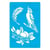 Pochoir plastique souple réutilisable 18,5 x 14,5 cm Fabrika Decoru OISEAU NID OEUF 316