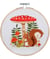 Kit de Broderie Écureuil – Cercle Bambou 15 cm – Trimits Multicolore