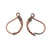 20 Crochets DORMEUSES supports Boucles d'oreilles metal cuivre 10x15 mm - creation bijoux perles