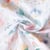 Tissu Polyester Aqua pastel sur fond Blanc