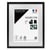 Cadre photo  40x50 cm Milan noir avec passe-partout 30x40 cm