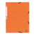 Chemise à élastiques 3 rabats carte lustrée 355g/m2 - Orange - x 50 - Exacompta