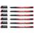 Lot de 6 marqueurs permanents pointe fine 0,6 mm - EDDING - Rouge