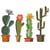 Gabarit de découpe pour machine - Sizzix Tim Holtz - Funky Cactus - 9 pièces